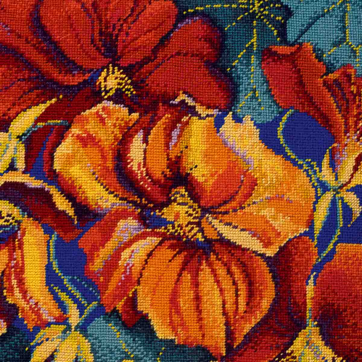 Ehrman-Needlepoint-Nasturtiums-Cushion-2